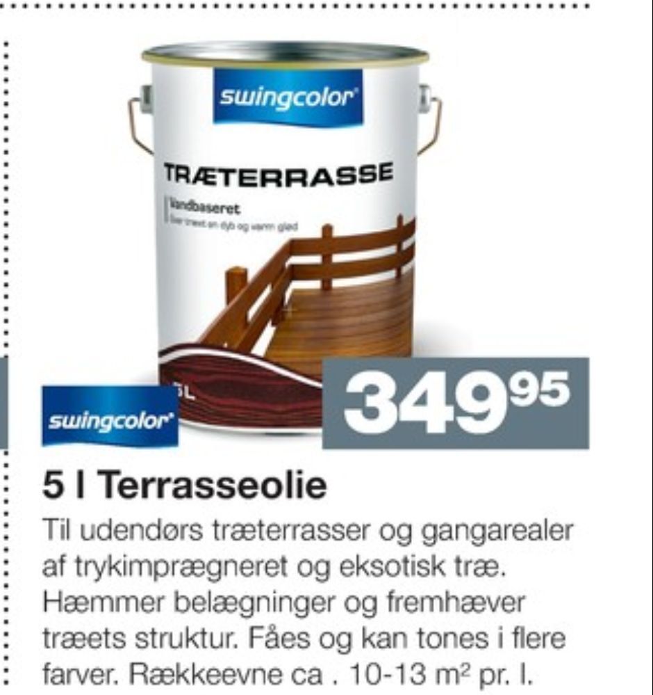Bauhaus Swingcolor træolie tilbud