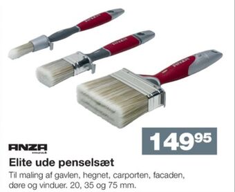 Bauhaus Anza penselsæt tilbud