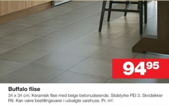 Bauhaus Ukendt gulvflise tilbud