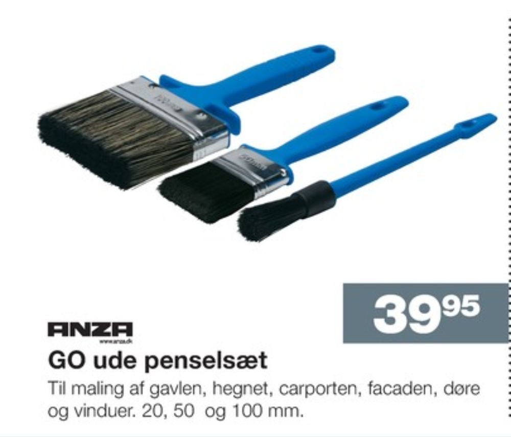 Bauhaus Anza penselsæt tilbud
