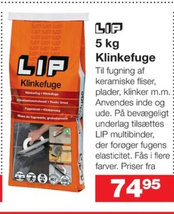 Bauhaus Lip fugemasse tilbud