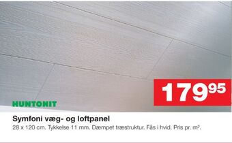 Huntonit loft- og vægbeklædning