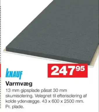 Knauf varmvægsplade