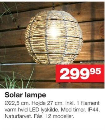 Bauhaus Ukendt solcellelampe tilbud