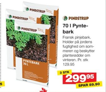 Bauhaus Pindstrup pyntebark tilbud