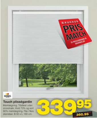 Debel plissegardin