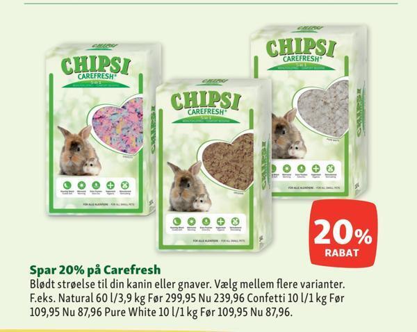 Maxi Zoo Spar 20% på carefresh tilbud