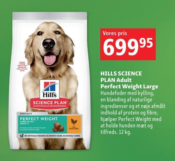 Maxi Zoo Hills science plan adult perfect weight large tilbud
