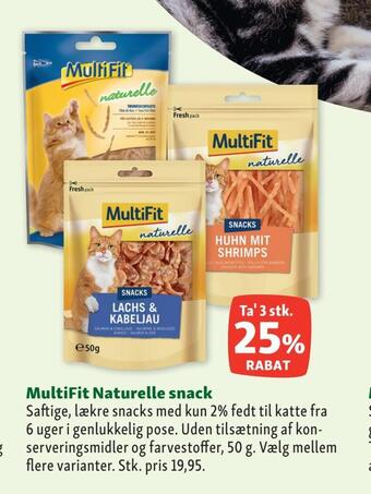 Maxi Zoo Multifit naturelle snack tilbud