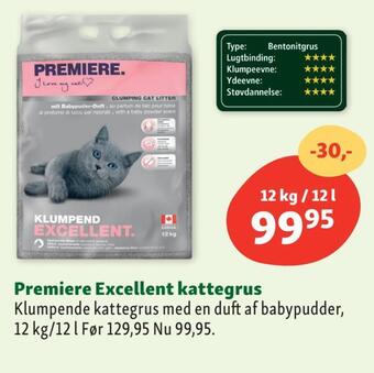 Maxi Zoo Premiere excellent kattegrus tilbud