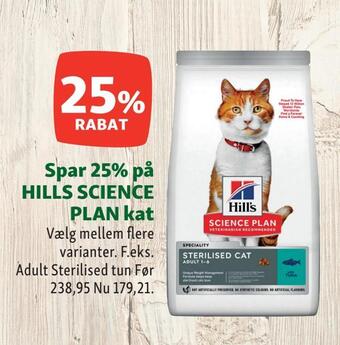 Spar 25% på hills science plan kat