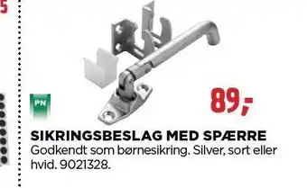 jem & fix Sikringsbeslag m. spærre tilbud