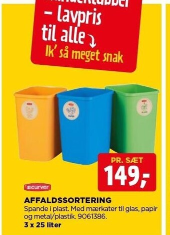 Affakdssortering