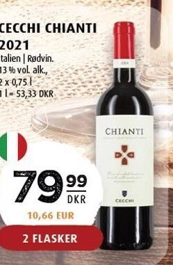Cecchi chianti 2021 - 2 flasker