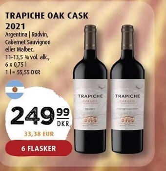 Trapiche oak cask 2021 - 6 flasker