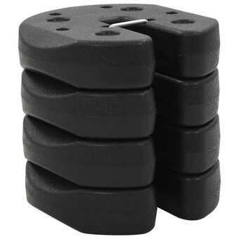Pavillonvægte 4 stk. 220x30 mm sort beton