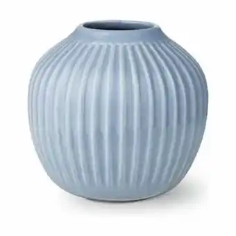 Imerco Kähler hammershøi vase - h 13 cm - stentøj - lyseblå tilbud