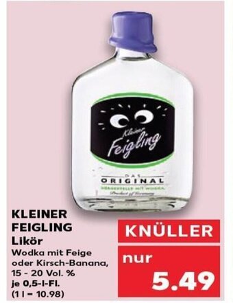 Kaufland KLEINER FEIGLING Likör tilbud