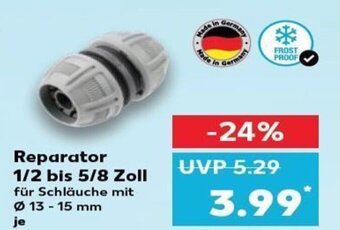 Kaufland DE Reparator 1/2 bis 5/8 Zoll tilbud
