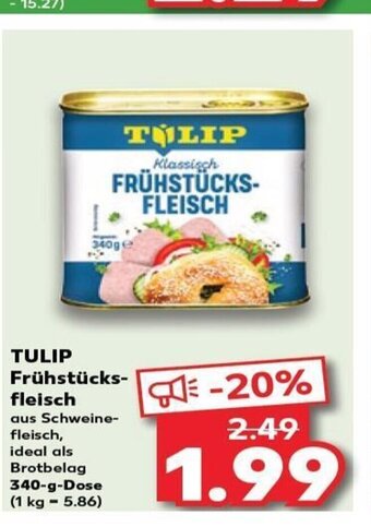 Kaufland TULIP Frühstücks-fleisch tilbud