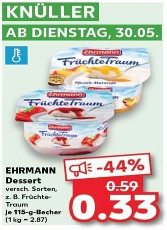Kaufland EHRMANN Dessert tilbud