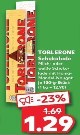 Kaufland TOBLERONE Schokolade tilbud