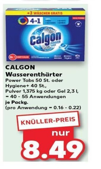 Kaufland CALGON Wasserenthärter tilbud