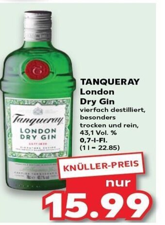 Kaufland TANQUERAY London Dry Gin tilbud