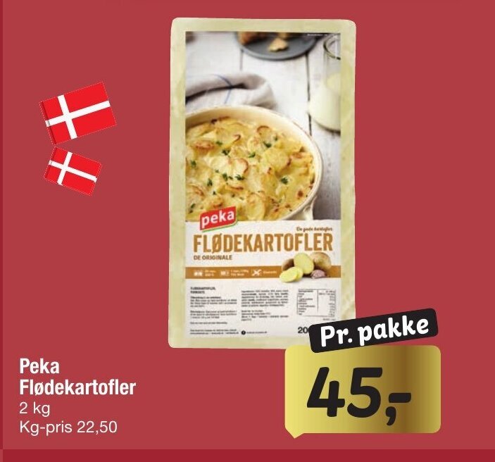 Fakta Peka Flødekartofler tilbud