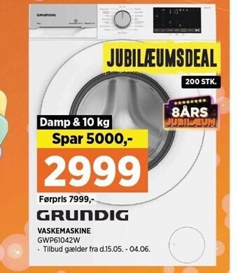 Power Grundig vaskemaskine tilbud