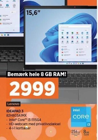 Power Lenovo ideapad 3 tilbud