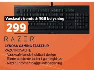 Power Razer cynosa gaming tastatur tilbud