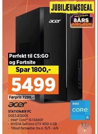 Acer stationær pc