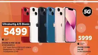 Power Apple iphone 13 mini 128 eller 256 gb tilbud