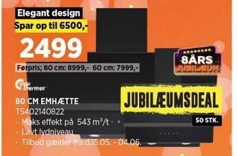 Power 80 cm emhætte tilbud
