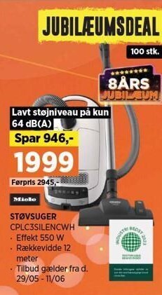 Power Miele støvsuger tilbud