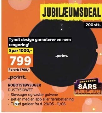 Power Point robotstøvsuger tilbud