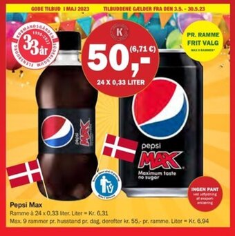 Købmandsgården Pepsi Max tilbud