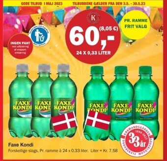 Købmandsgården Faxe Kondi tilbud