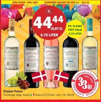 Købmandsgården Doppio Passo tilbud