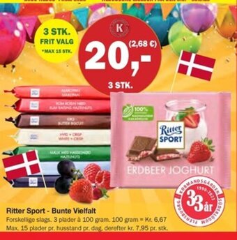 Købmandsgården Ritter Sport - Bunte Vielfalt tilbud