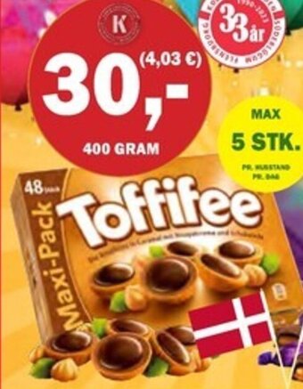 Købmandsgården Toffifee 48 stk. tilbud
