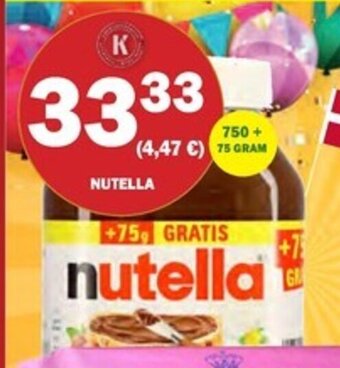 Købmandsgården Nutella tilbud