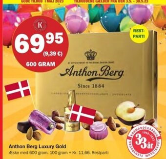 Købmandsgården Anthon Berg Luxury Gold tilbud