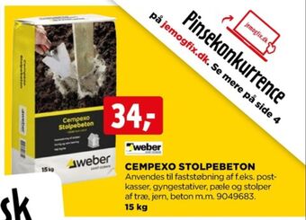 jem & fix Weber stolpebeton tilbud