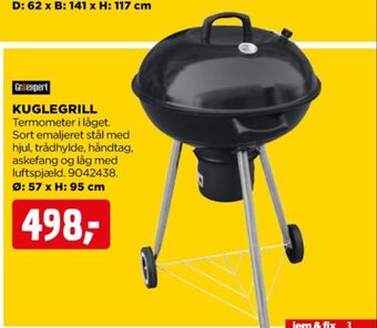 jem & fix Grillexpert kuglegrill tilbud