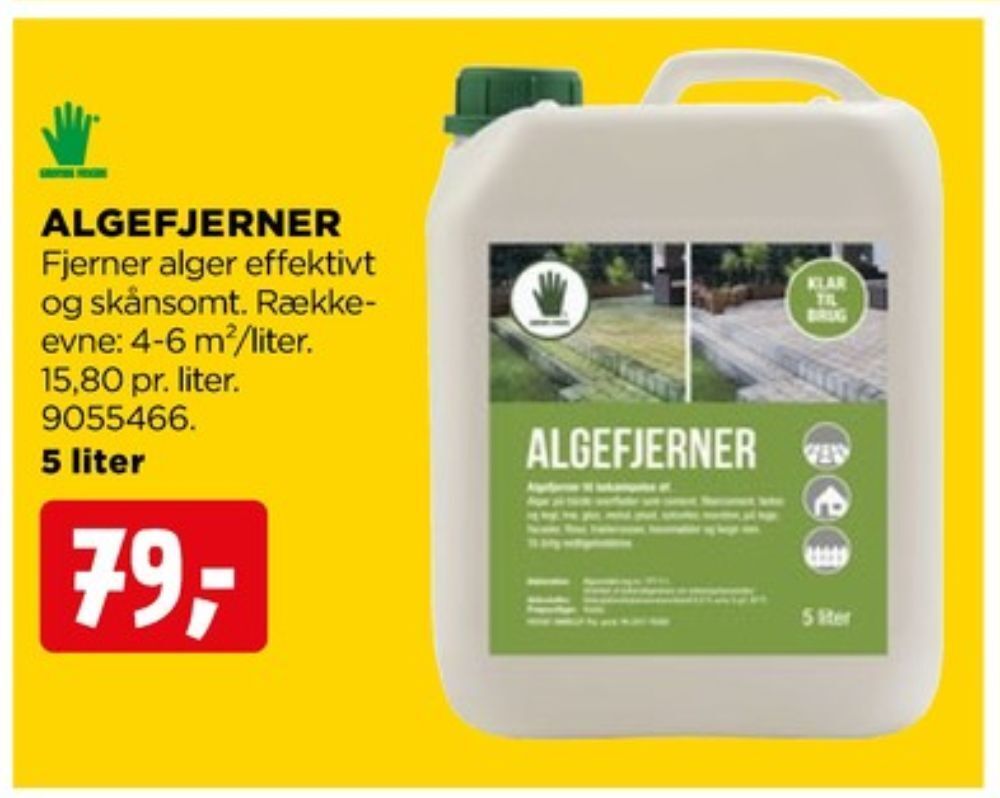 jem & fix Grønne fingre algemiddel tilbud