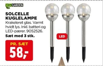Garden solcellelampe