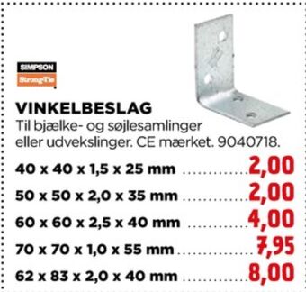 jem & fix Simpson strong-tie vinkelbeslag tilbud
