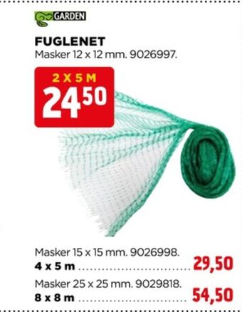 Garden fuglenet